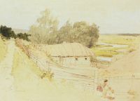 Деревня Мохначи близ Чугуева. 1877 - Репин