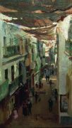 Змеиная улица в Севилье. 1883 - Репин