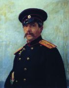 Портрет военного инженера, штабс-капитана А.А.Шевцова (1847–1919), брата жены художника. 1876 - Репин