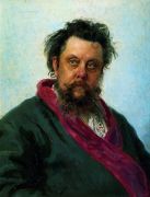 Портрет композитора М.П.Мусоргского. 1881 - Репин