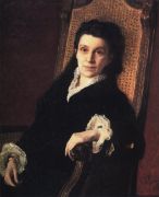 Портрет общественной деятельницы П.С.Стасовой, жены Д.В.Стасова. 1879 - Репин