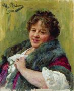 Портрет писательницы Т.Л.Щепкиной-Куперник. 1914 - Репин