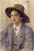 Портрет художника И.И.Бродского. 1913 - Репин