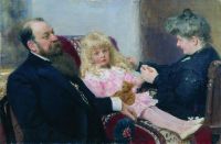 Семейный портрет Деларовых. 1906 - Репин