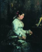 У рояля. Портрет С.В.Тарновской. 1880 - Репин
