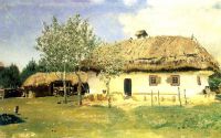 Украинская хата. 1880 - Репин
