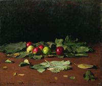Яблоки и листья. 1879 - Репин