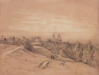 Воробьевы горы близ Москвы. Конец 1840-х - 1850-е - Саврасов