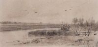Заболоченная речка. 1875 - Саврасов