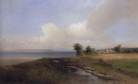 Пейзаж. Берег Волги. 1874 - Саврасов