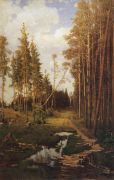 Просека в сосновом лесу. 1883 - Саврасов