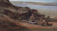 Рыбаки на Волге. 1872 - Саврасов