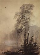 Сосны на берегу озера. 1880-1890-е - Саврасов