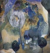 1905 Цветущие горы (В ущелье Ахуряна). Б., акв. 67х66 МС - Сарьян