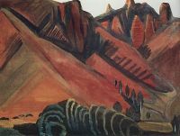 1914 Горный пейзаж. Сурб-хачские скалы. Гохтан. Х. на к., т. 36х47.5 Ярославль - Сарьян