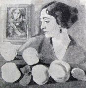 Портрет жены художника (картина погибла). До 1928 - Сарьян