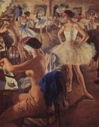 В балетной уборной (Лебединое озеро). 1924 - Серебрякова