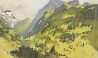 В горах. Швейцария. 1914 - Серебрякова