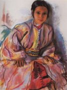 Девочка в розовом. 1932 - Серебрякова