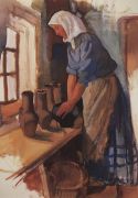 Крестьянка с горшками. 1900-е - Серебрякова