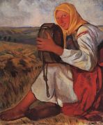 Крестьянка с квасником. 1914 - Серебрякова