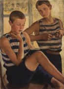 Мальчики в матросских тельняшках. 1919 - Серебрякова