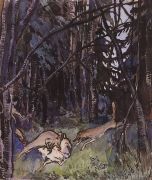 Напали на козлика серые волки. 1901 - Серебрякова