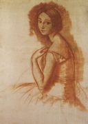 Портрет балерины Л.А.Ивановой. 1921 - Серебрякова
