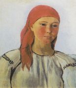 Портрет крестьянки. 1910 - Серебрякова