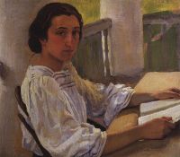 Портрет М.Е.Солнцевой, сестры художницы. 1914 - Серебрякова