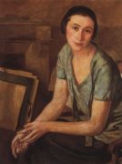 Портрет С.Н.Андрониковой-Гальперн. 1924 - Серебрякова