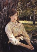 Девушка, освещенная солнцем (Портрет М.Я.Симонович). 1888 - Серов