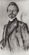 Портрет поэта К.Д.Бальмонта. 1905 - Серов