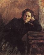 У окна. Портрет О.Ф.Трубниковой. 1885 - Серов