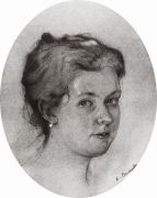 Портрет А.А.Сомовой-Михайловой. 1897 - Сомов