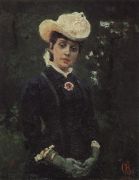 Портрет Е.К.Дерягиной. 1879 - Суриков