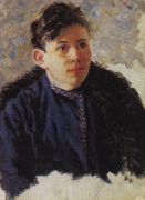 Портрет юноши Леонида Чернышова. 1889-1890 - Суриков