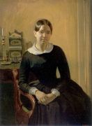 Портрет Анны Петровны Жданович 1848г.  - Федотов