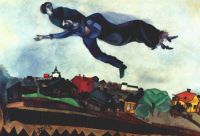 chagall_over_the_village_1915 - Шагал