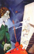 chagall_self-portrait_with_palette_1917 - Шагал