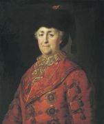 Портрет Екатерины II в дорожном костюме. 1787 - Шибанов