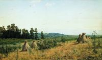 Сжатое поле.Полесский пейзаж 1884 71.5х117.5 - Шишкин