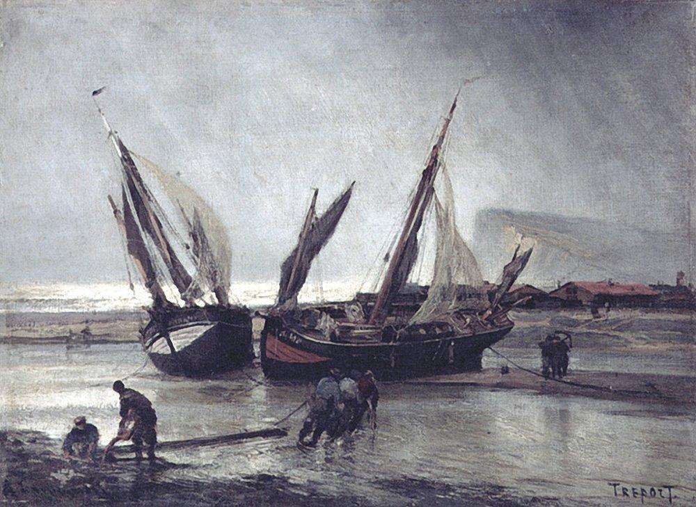 Отлив в Трепоре1. 1876 - Боголюбов Алексей Петрович