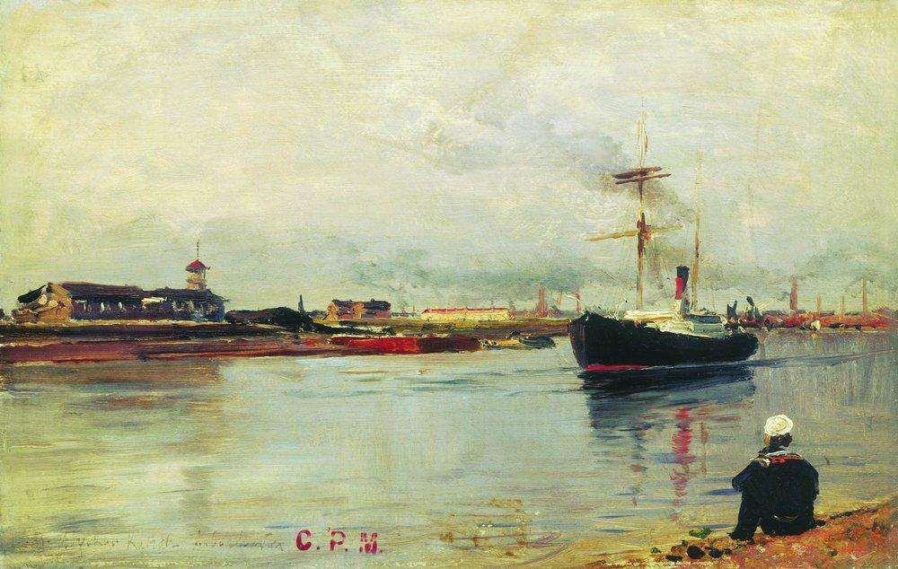 Санкт-Петербург. Морской канал. 1885 - Боголюбов Алексей Петрович