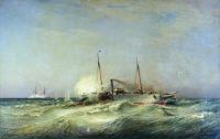 Бой парохода Веста с турецким броненосцем Фетхи-Бутленд в Черном море 11 июля 1877 года. 1878 - Боголюбов