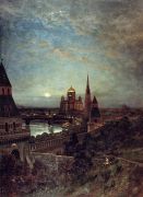 Вид вечерней Москвы. 1880-е - Боголюбов