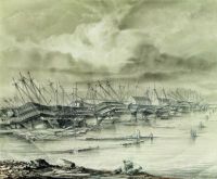 Кронштадтская военная гавань после наводнения. 1850 год. 1850 - Боголюбов