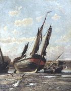 Трепор. Отлив в гавани. 1876 - Боголюбов