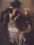 1899 Дама с собакой. Х., м., 149х115.5 ГТГ - Грабарь