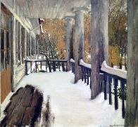 1903 Сентябрьский снег. Х.,м. 79x89 ГТГ - Грабарь